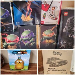 Empty box bundle Ninja turtles Darth Vader Legos iron Man Mario switch
